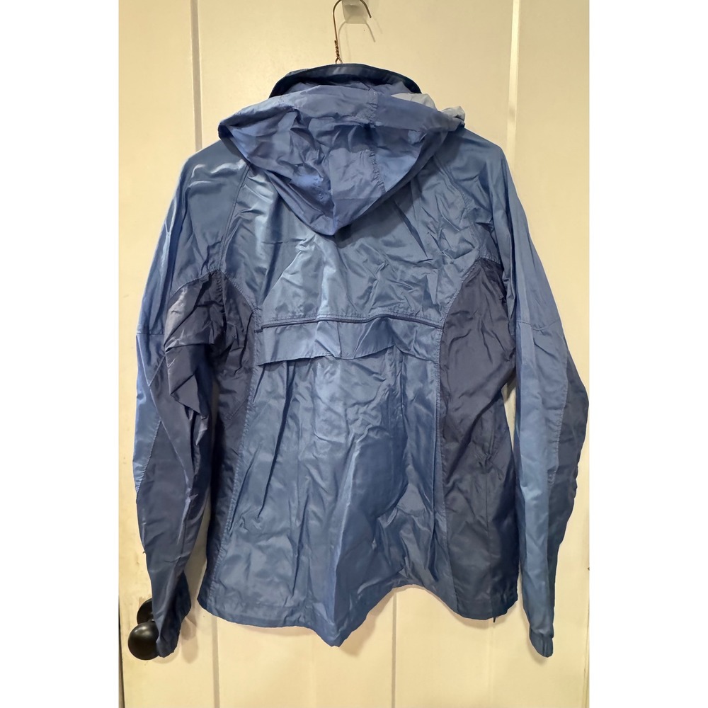 Columbia Womens Blue Hooded Windbreaker Full Zip Mesh Lined Jacket Size M - Picture 5 of 11